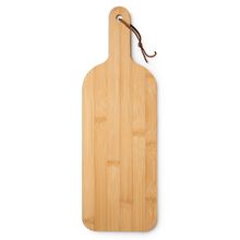 Tabla de cortar de bambú con cuerda Crudo
