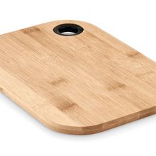 Tabla Corte Bambú con Orificio Negro