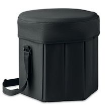 Taburete/Mesa Portátil con Aislamiento Negro