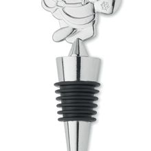 Tapón botella diseño navideño Plata Mate
