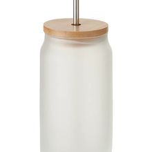 Tarro Mason con Pajita 400ml para Sublimación Blanco Transparente