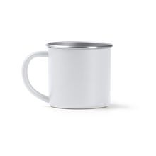 Taza de acero inoxidable 350 ml Blanco