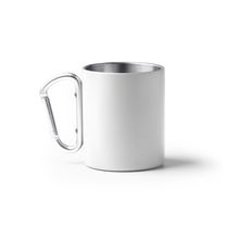 Taza de acero reciclado con mosquetón Blanco