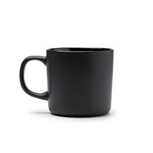 Taza de cerámica acabado mate 300 ml Negro