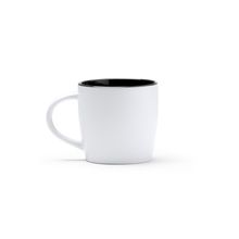 Taza de cerámica con interior de color Negro
