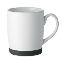 Taza cerámica mate 300ml con base de silicona Negro