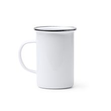 Taza metálica alta 380ml para sublimar Blanco
