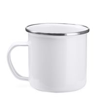 Taza metálica para sublimación Blanco