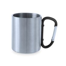 Taza personalizable agarre mosquetón de acero inoxidable Neg