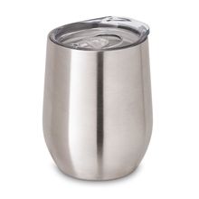 Taza de viaje 400mL con tapa Cromado Satinado