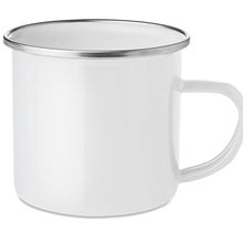 Taza Vintage Esmaltada 350ml Blanco