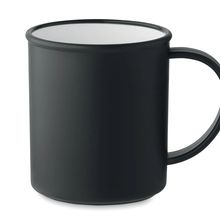 Taza Vintage Reutilizable PP Reciclado Negro