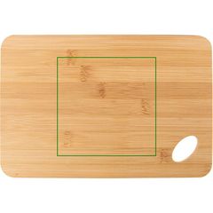 Tabla Bambú con Agujero Troquelado | Frontal | 140 x 140