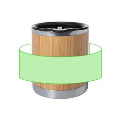 Taza Térmica Bambú 300ml | Alrededor de la taza | 165 x 50