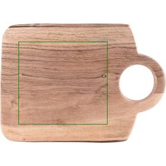 Tabla de Servir en Madera Acacia Bordes Redondeados | Frontal | 140 x 130