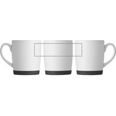 Taza cerámica mate 300ml con base de silicona | Circunferencia | 130 x 35