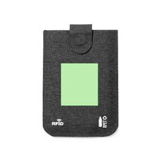 Tarjetero RPET con Protección RFID | Cara principal | 35 x 40