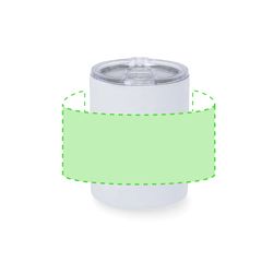 Taza Térmica de Acero Inoxidable Exterior caucho | Area 1 | 165 x 60