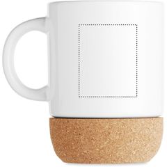 Taza Cerámica 300ml apta para sublimación | Lateral Izquierdo | 40 x 50