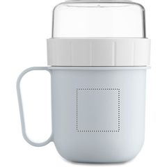 Taza portátil con tapa y doble recipiente | Lateral Izquierdo | 40 x 40