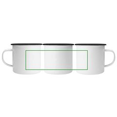Taza Metálica Vintage 350ml | Serigrafia circular | 160 x 50