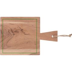 Tabla de Cocina Madera Acacia con Cordón de Yute | Frontal | 180 x 180