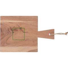 Tabla de Cocina Madera Acacia con Cordón de Yute | Frontal | 70 x 70