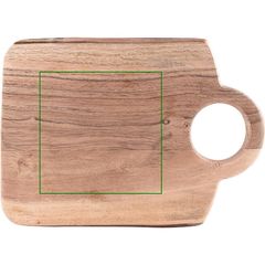 Tabla de Servir en Madera Acacia Bordes Redondeados | Frontal | 120 x 120