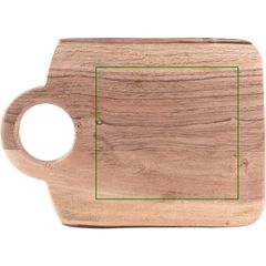 Tabla de Servir en Madera Acacia Bordes Redondeados | Trasera | 140 x 130