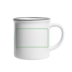 Taza Vintage para Sublimación Artesanal | Derecha | 70 x 40