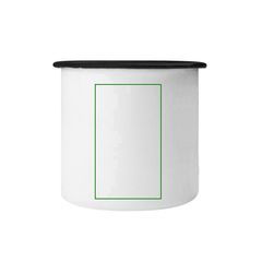 Taza Metálica Vintage 350ml | Frontal | 30 x 55