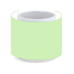 Taza Cerámica 250ml para Sublimación | Alrededor de la Taza | 170 x 85