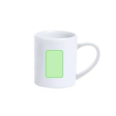 Taza pequeña blanca personalizable | En la cara A | 25 x 40
