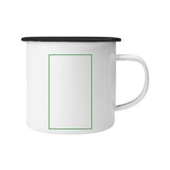 Taza Metálica Vintage 350ml | Lateral derecho | 30 x 55
