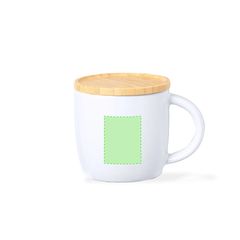 Taza 350ml Cerámica con Tapa Posavasos | Area 3 | 35 x 45