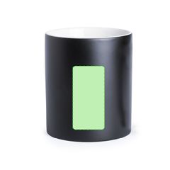 Taza personalizable alta calidad con interior blanco 350ml  | Frontal | 35 x 70