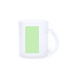 Taza Sublimación Cristal Translúcido | Centrado cara A | 35 x 70