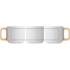 Taza de 350 ml acero reciclado y madera | 360 | 230 x 55
