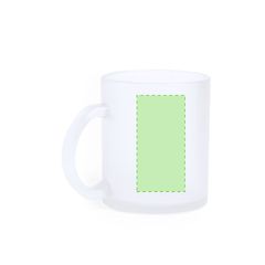 Taza Sublimación Cristal Translúcido | Centrado cara B | 35 x 70