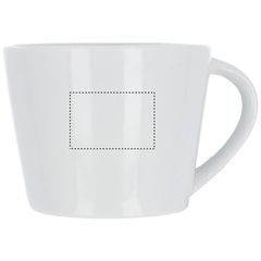 Taza cerámica con plato de 180ml | Lateral Derecho | 30 x 20