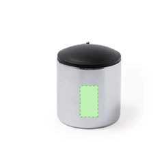 Taza acero inox con tapadera y mosquetón | Area 4 | 20 x 35