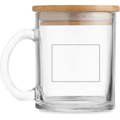 Taza Vidrio Reciclado 300ml | Lateral Izquierdo | 45 x 35