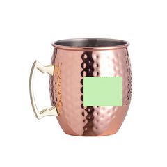 Taza de acero inox cobre 500ml | Cara B | 40 x 40