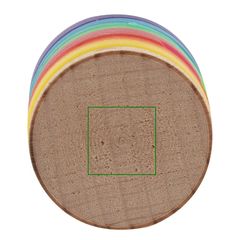 Tapón de corcho y madera | Frontal | 10 x 10