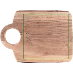 Tabla de Servir en Madera Acacia Bordes Redondeados | Trasera | 160 x 160