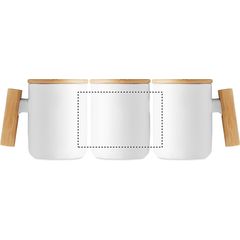 Taza Original de Porcelana y Madera | Circunferencia | 115 x 75