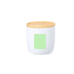 Taza 350ml Cerámica con Tapa Posavasos | Area 4 | 35 x 45