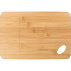 Tabla Bambú con Agujero Troquelado | Frontal | 140 x 140