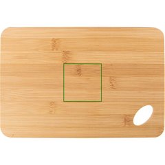 Tabla Bambú con Agujero Troquelado | Frontal | 70 x 70