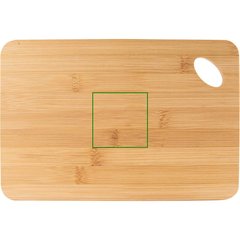 Tabla Bambú con Agujero Troquelado | Trasera | 70 x 70